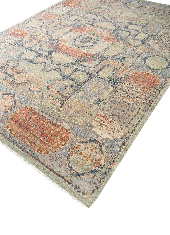 Wool Rug - 360 x 270 cm - green