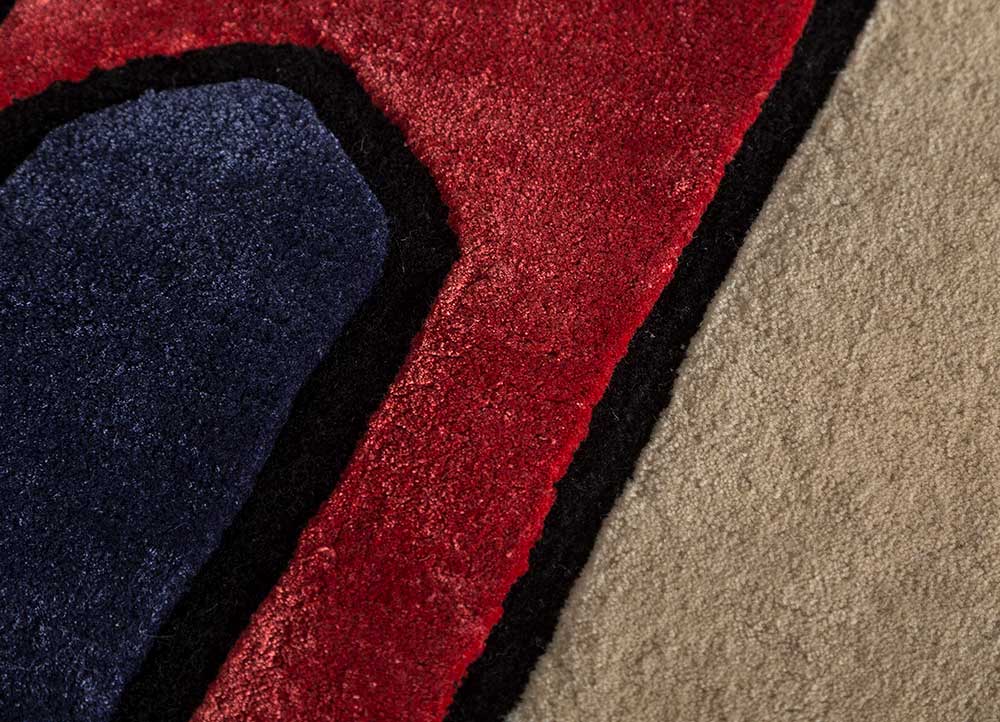 Wool Rug other shape  - 240 x 170 cm - beige