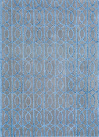 Wool Rug - 180 x 120 cm - sea blue