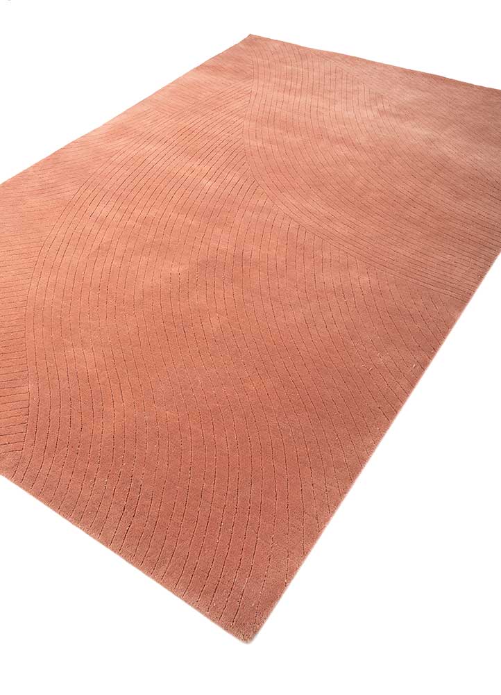 Wool Rug - 242 x 163 cm - orange