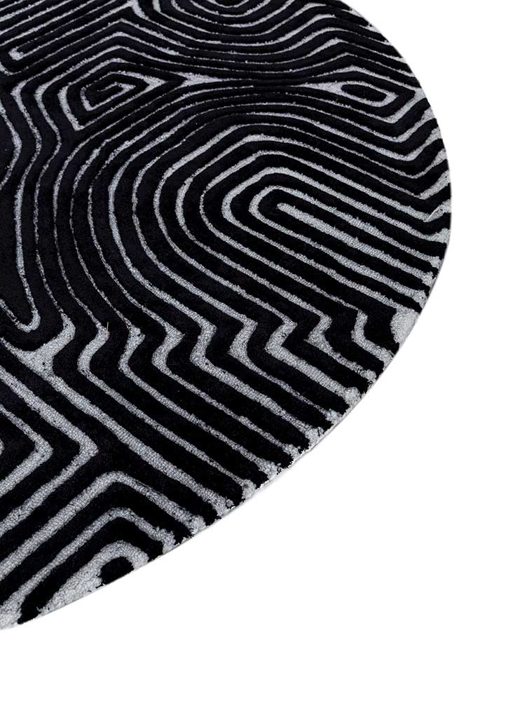 Rug round  - 180 x 180 cm - grey