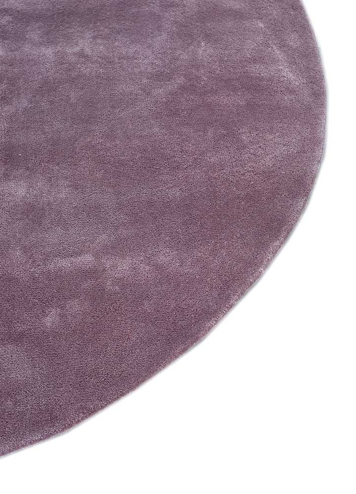 Designer Rug round  - 180 x 180 cm - purple