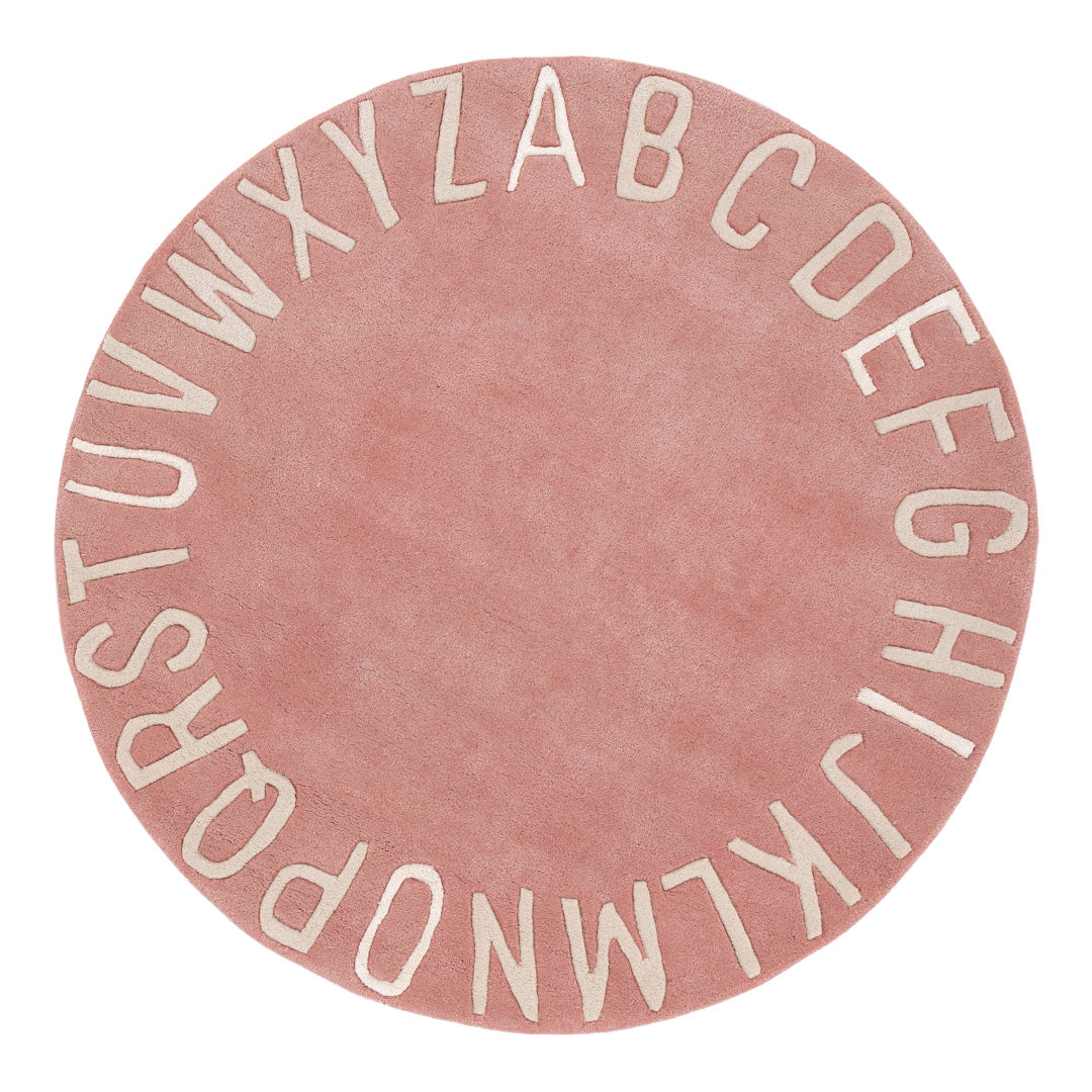 Alphabet Kids Rug ABC Round