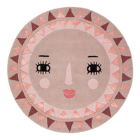 Sun Face Kids Rug Round – product image