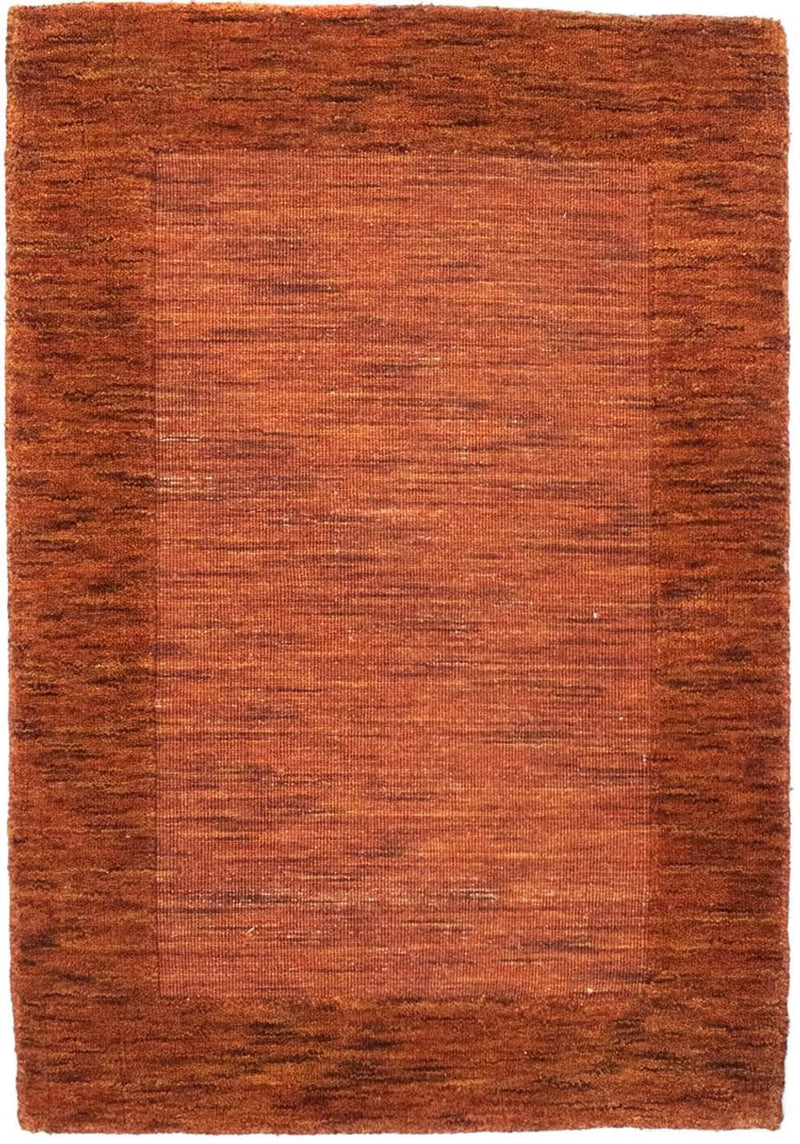 Wool Rug - 90 x 60 cm - rust