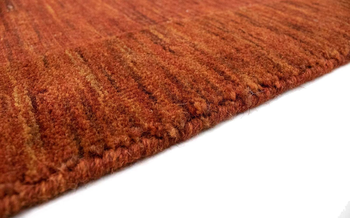 Wool Rug - 90 x 60 cm - rust