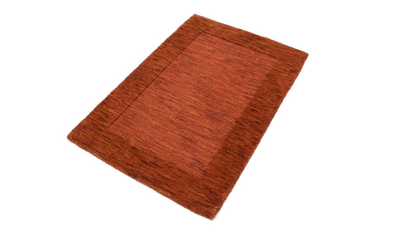 Wool Rug - 90 x 60 cm - rust
