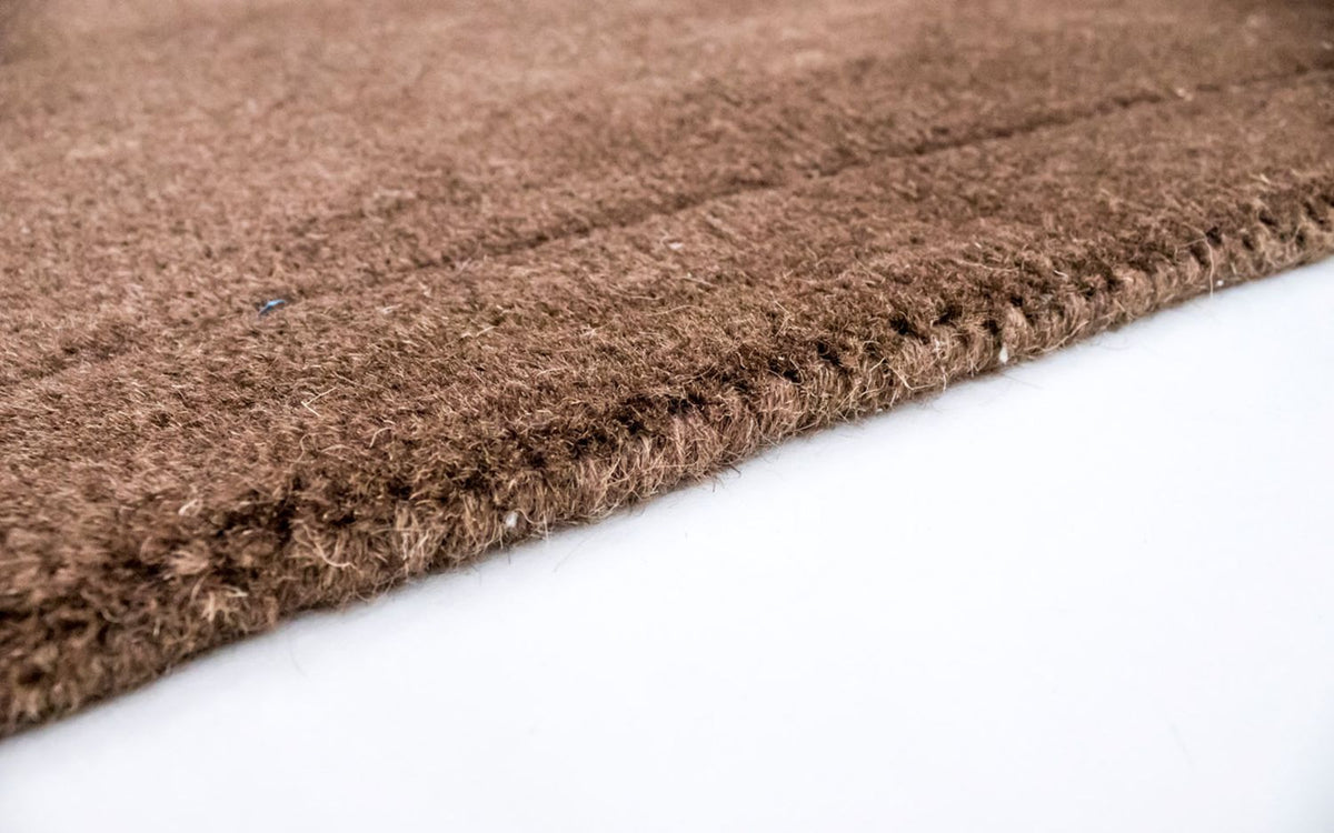 Wool Rug - 145 x 100 cm - brown