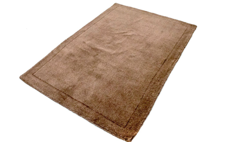 Wool Rug - 145 x 100 cm - brown