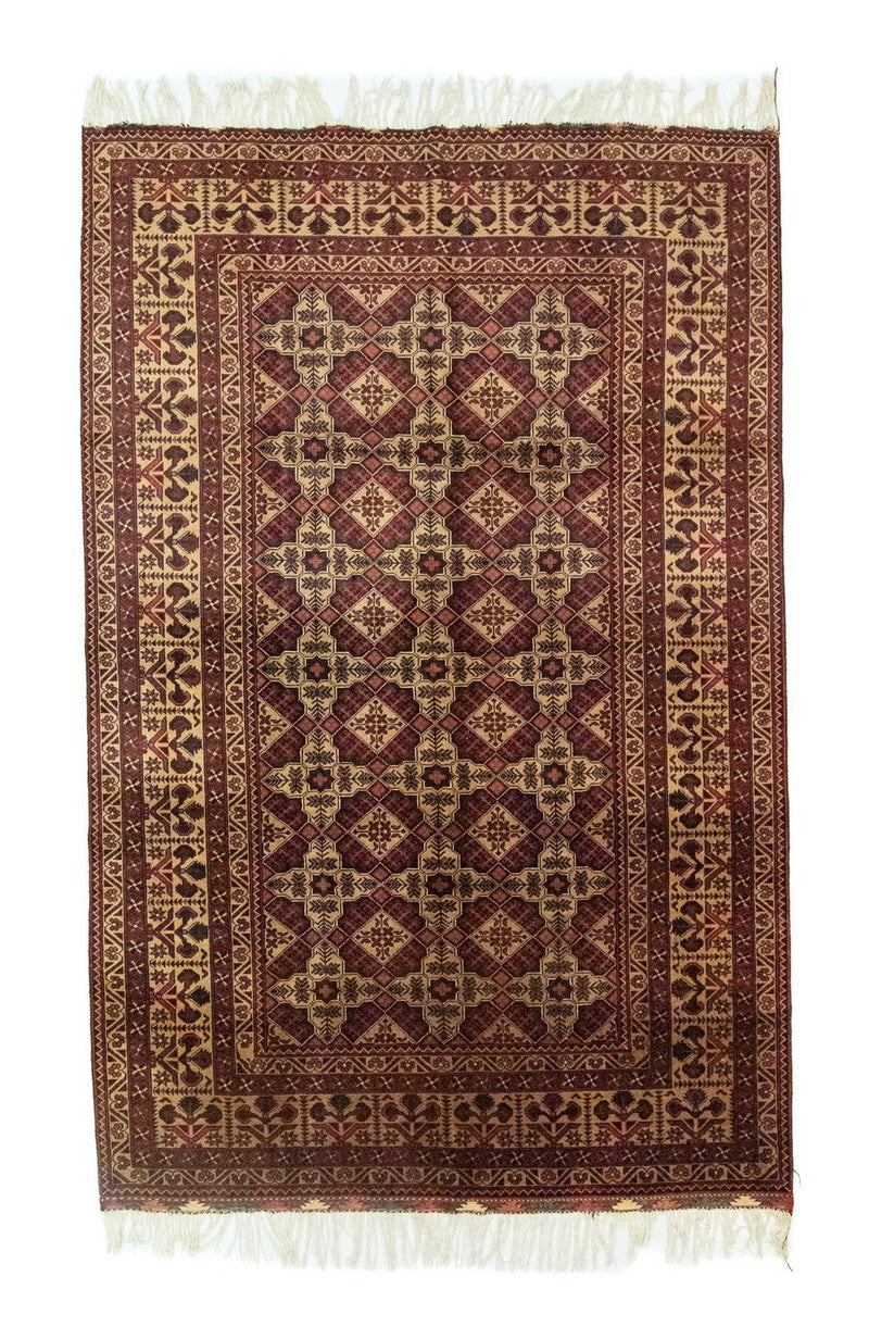 Afghan Rug - 283 x 199 cm - brown