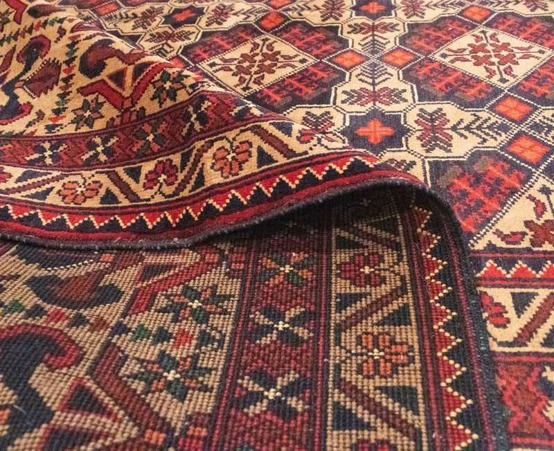 Afghan Rug - 283 x 199 cm - brown