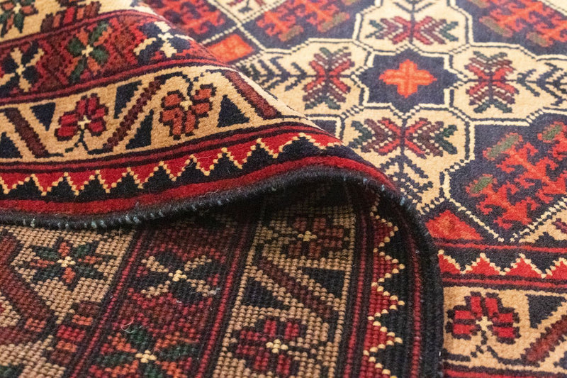 Afghan Rug - 283 x 201 cm - brown