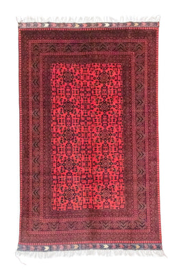 Afghan Rug - Kunduz - 300 x 198 cm - red
