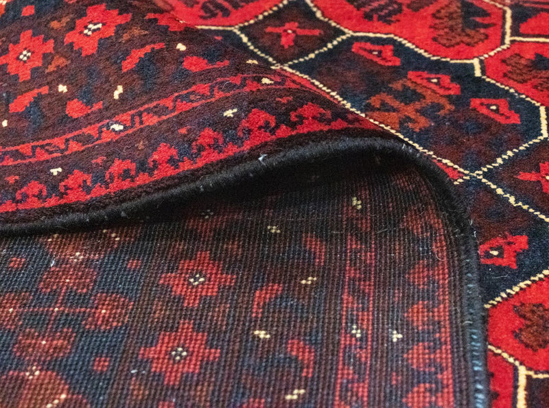 Afghan Rug - Kunduz - 286 x 199 cm - red