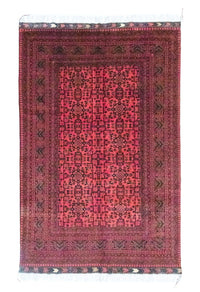 Afghan Rug - Kunduz - 299 x 200 cm - red