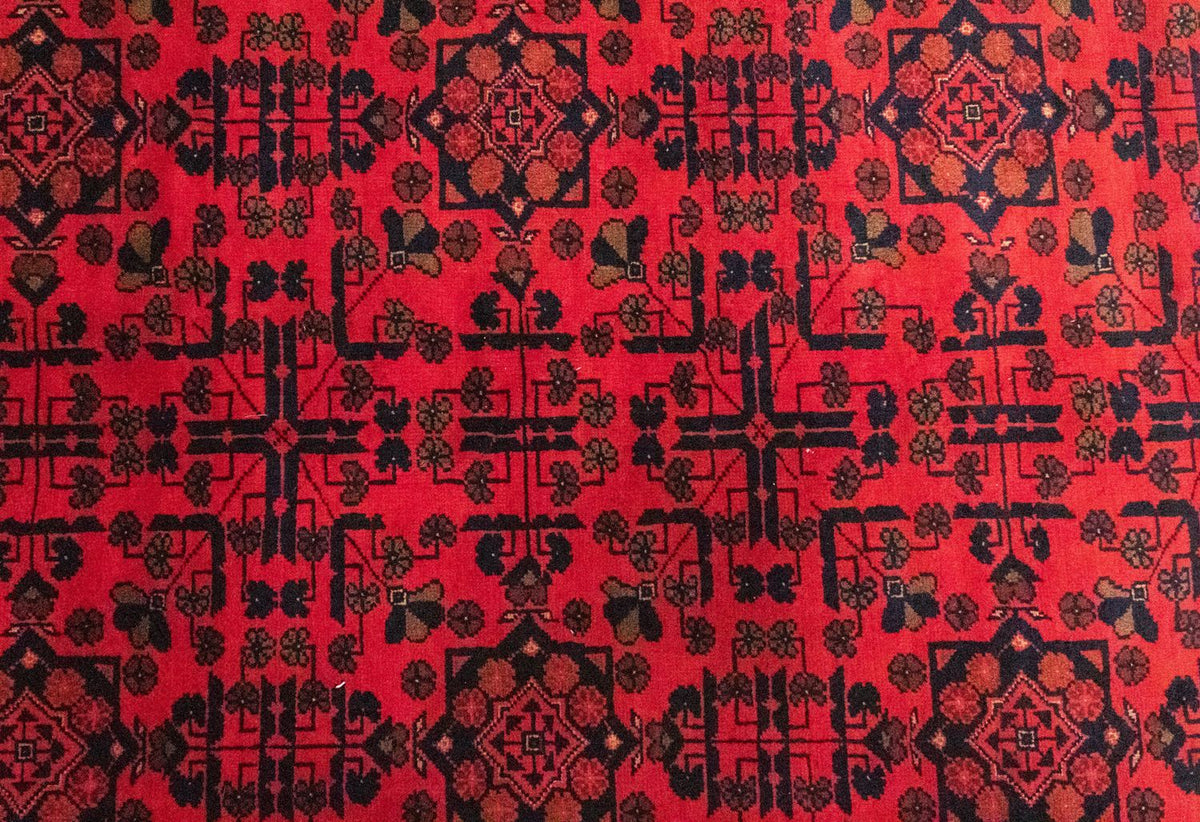 Afghan Rug - Kunduz - 299 x 200 cm - red
