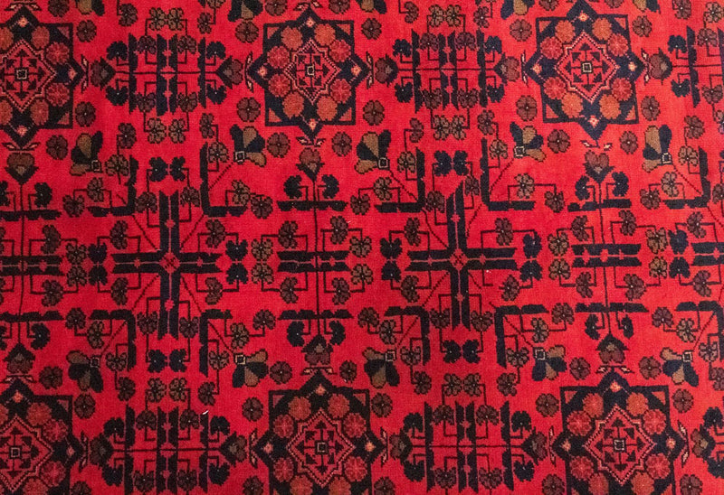 Afghan Rug - Kunduz - 299 x 200 cm - red