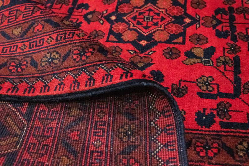 Afghan Rug - Kunduz - 299 x 200 cm - red