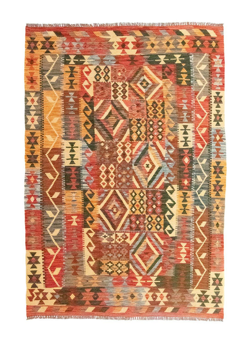 Kelim Rug - Oriental - 203 x 154 cm - orange