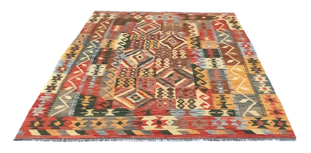 Kelim Rug - Oriental - 203 x 154 cm - orange