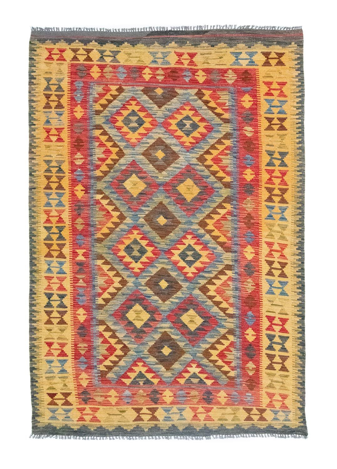 Kelim Rug - Oriental - 208 x 152 cm - yellow