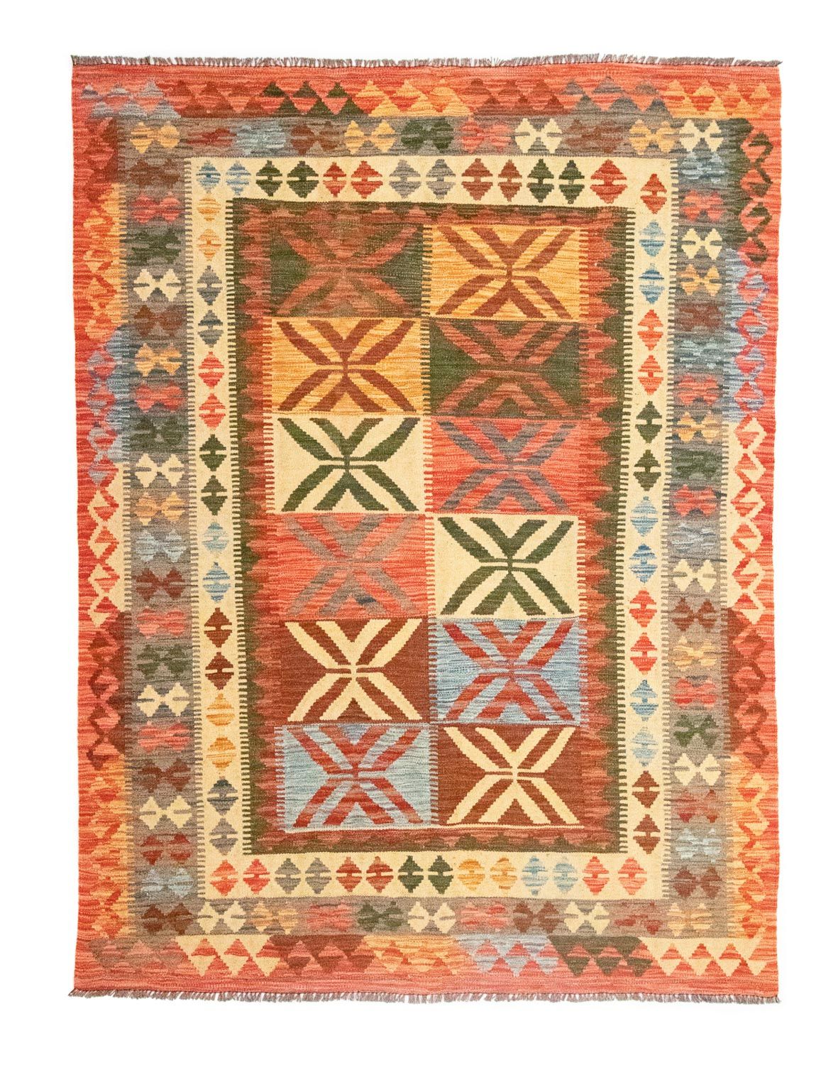 Kelim Rug - Oriental - 206 x 154 cm - orange
