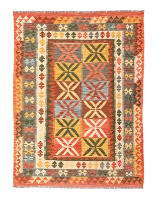 Kelim Rug - Oriental - 205 x 150 cm - orange