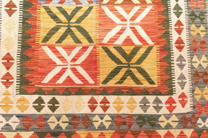 Kelim Rug - Oriental - 205 x 150 cm - orange