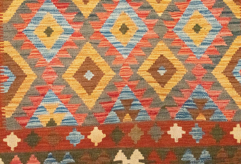 Kelim Rug - Oriental - 217 x 160 cm - orange