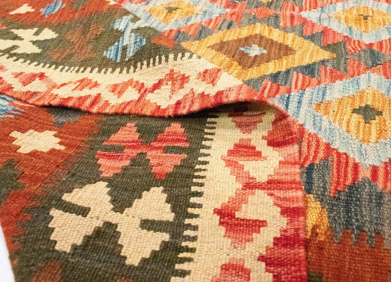 Kelim Rug - Oriental - 217 x 160 cm - orange