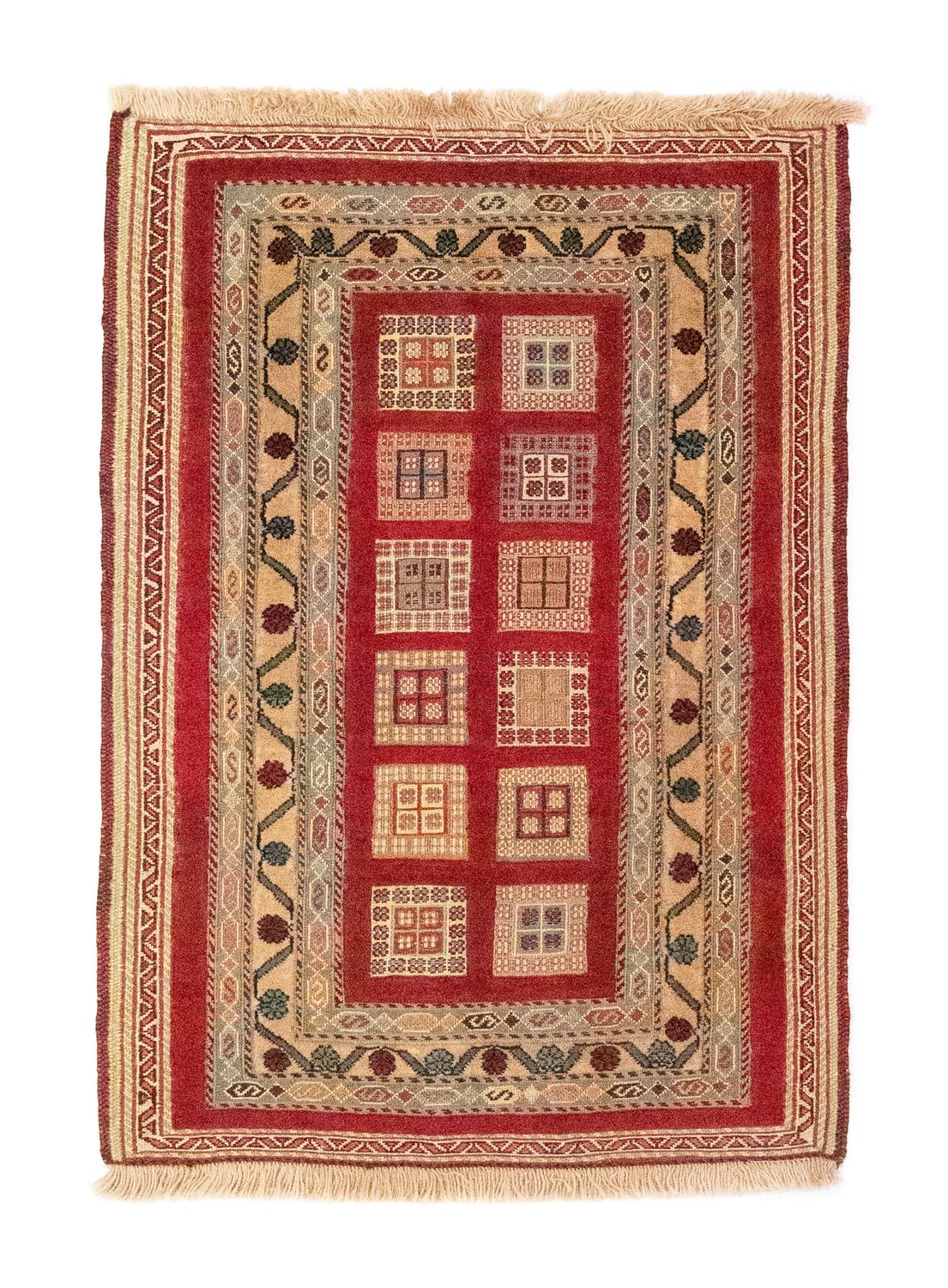 Perser Rug - Nomadic - 114 x 81 cm - red