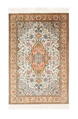 Silk Rug - Kashmir Silk - 120 x 80 cm - beige
