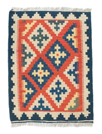 Kelim Rug - Oriental - 87 x 64 cm - orange