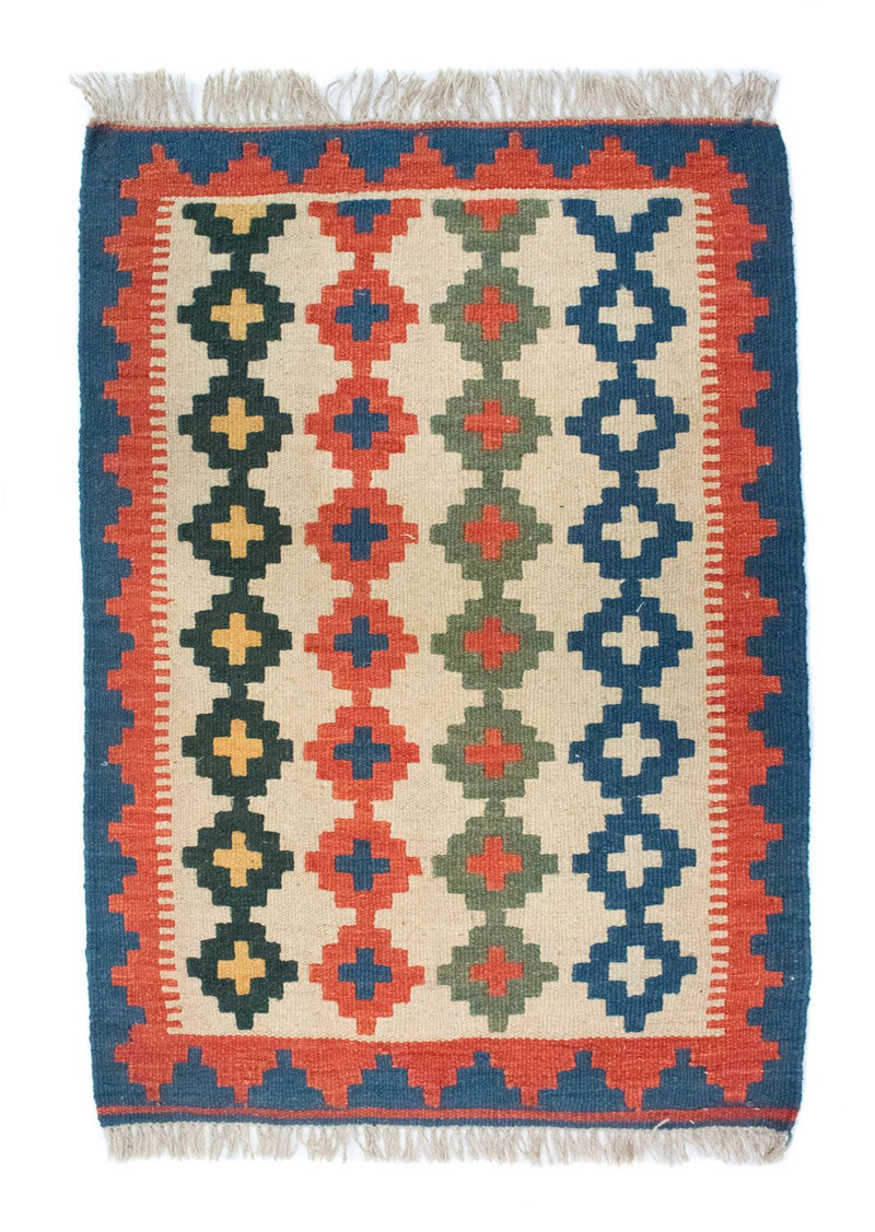 Kelim Rug - Oriental - 87 x 60 cm - beige
