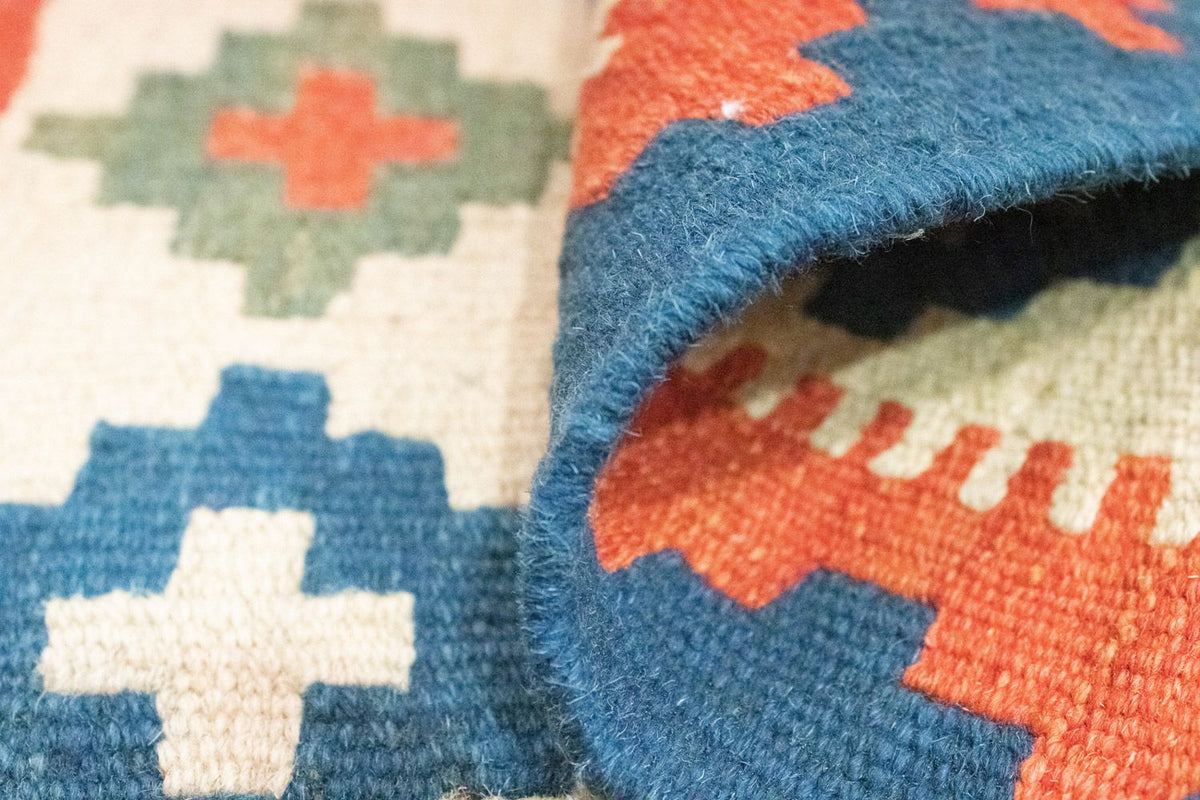 Kelim Rug - Oriental - 87 x 60 cm - beige