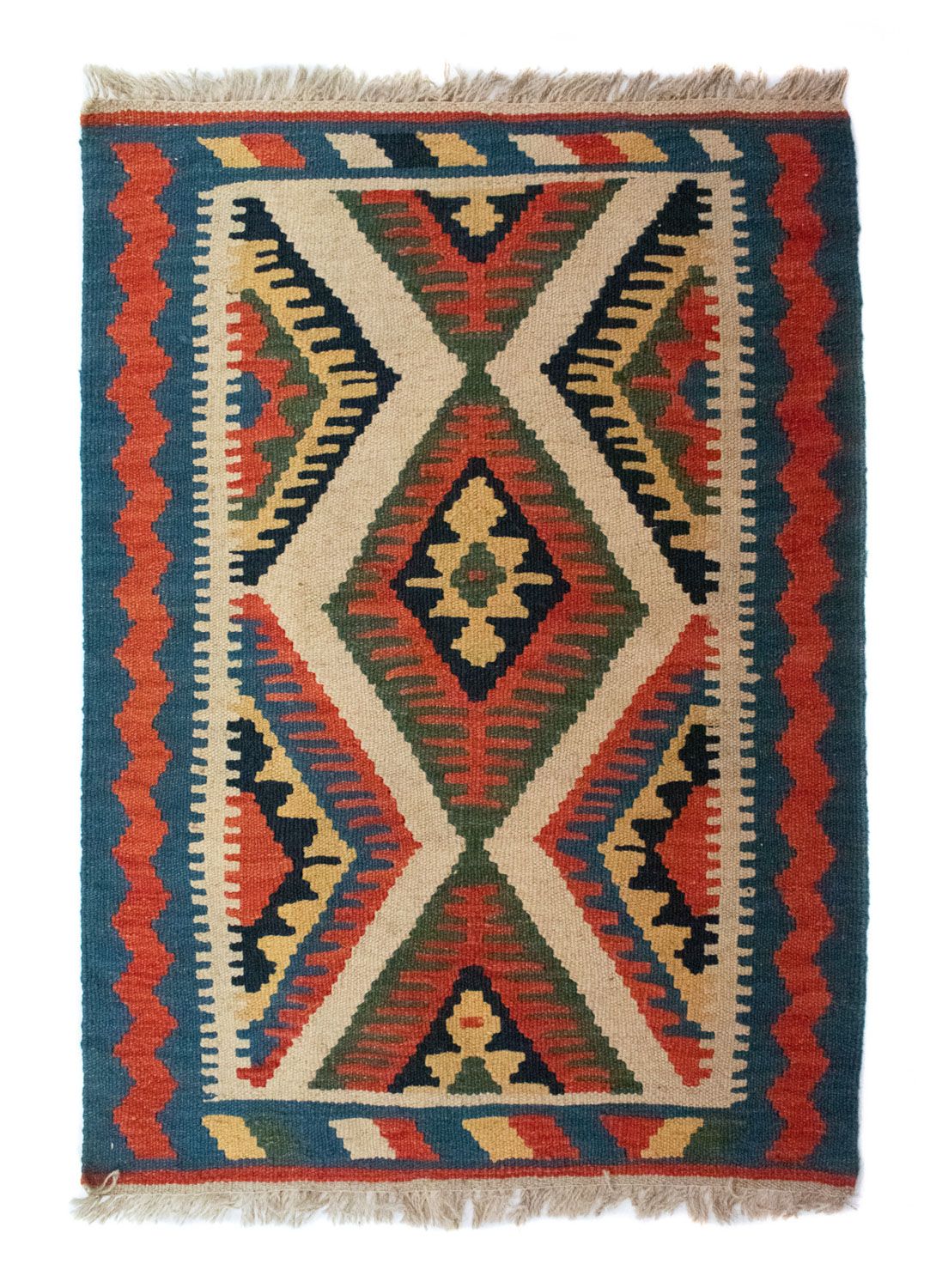 Kelim Rug - Oriental - 90 x 64 cm - beige