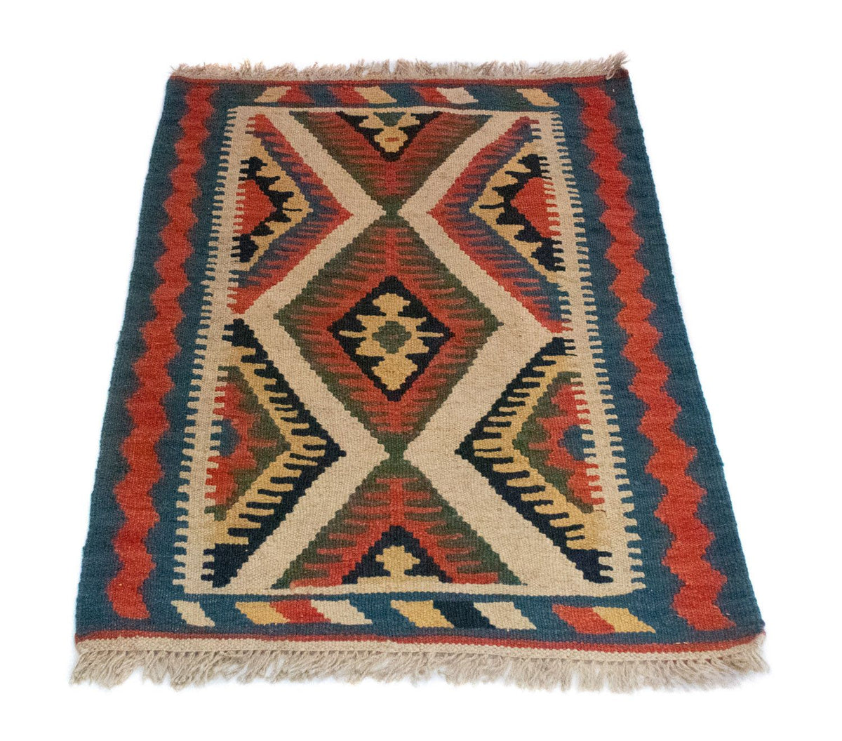 Kelim Rug - Oriental - 90 x 64 cm - beige