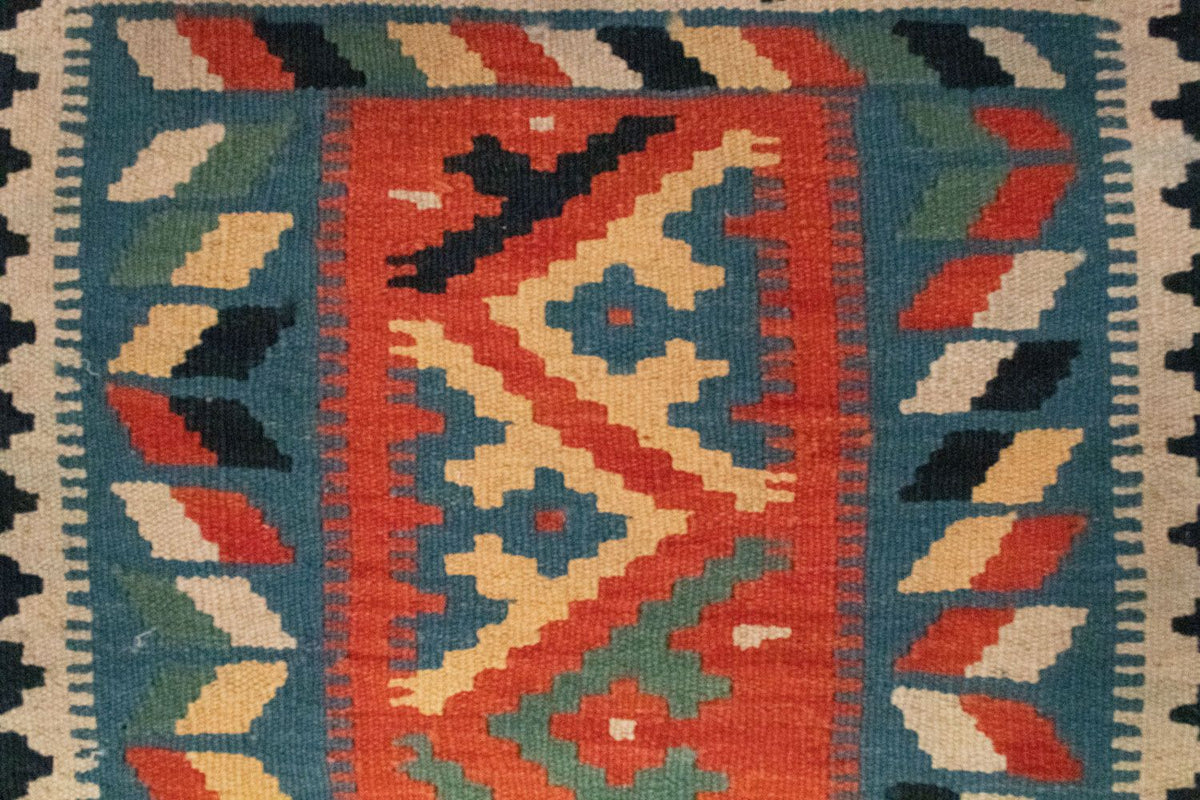 Kelim Rug - Oriental - 87 x 60 cm - blue