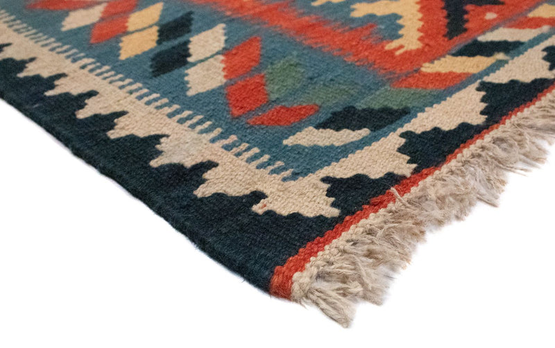 Kelim Rug - Oriental - 87 x 60 cm - blue