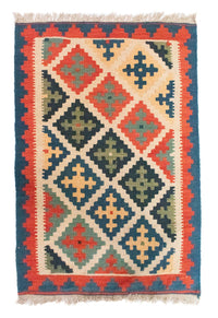 Kelim Rug - Oriental - 90 x 63 cm - orange