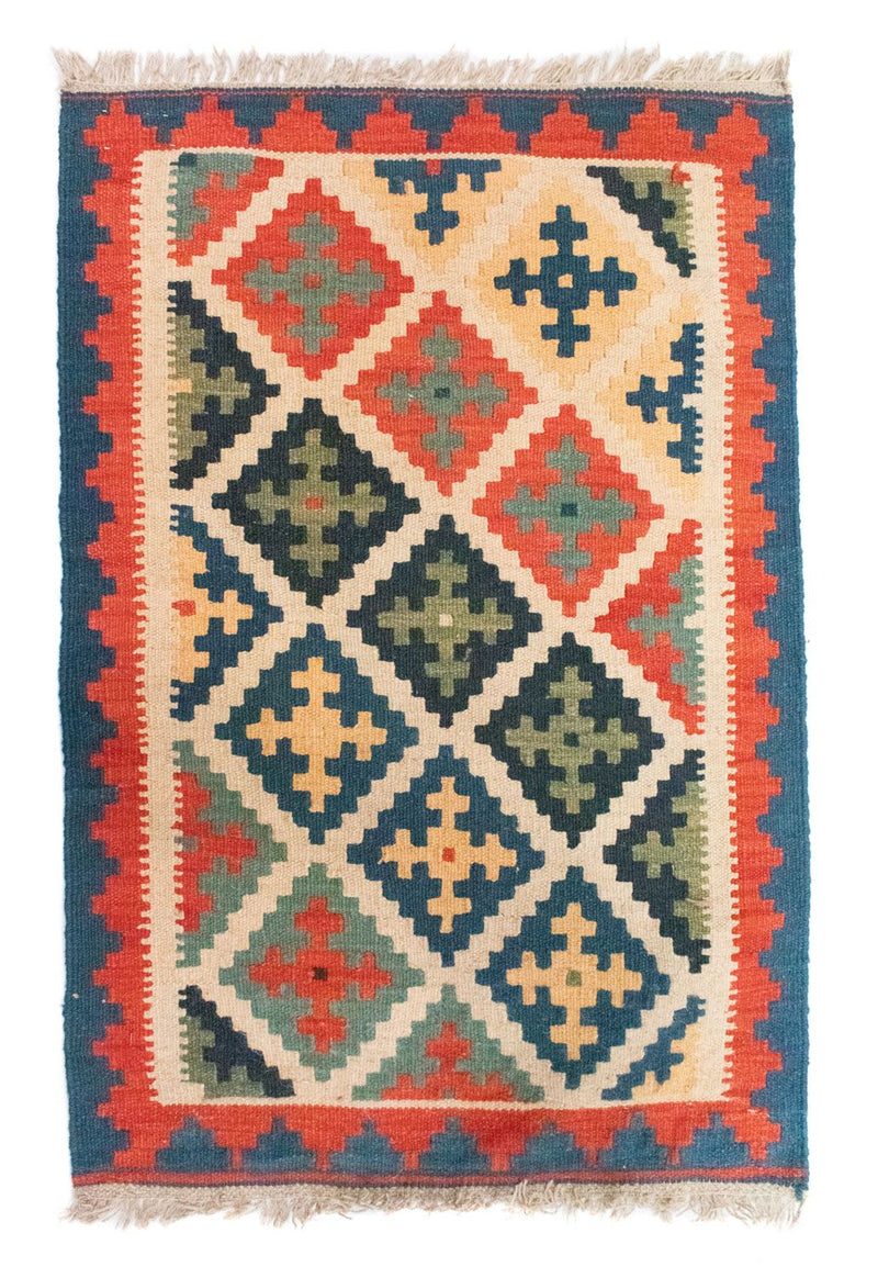 Kelim Rug - Oriental - 90 x 63 cm - orange