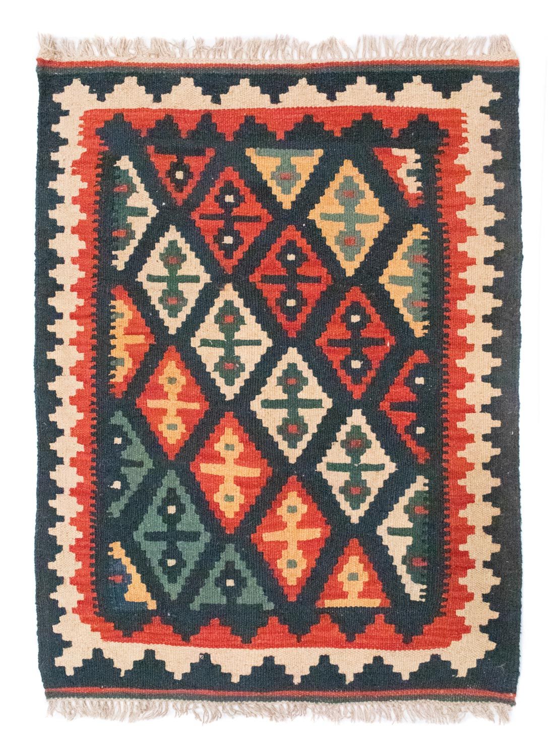 Kelim Rug - Oriental - 95 x 70 cm - multicolored