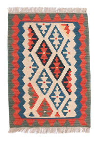 Kelim Rug - Oriental - 90 x 65 cm - beige