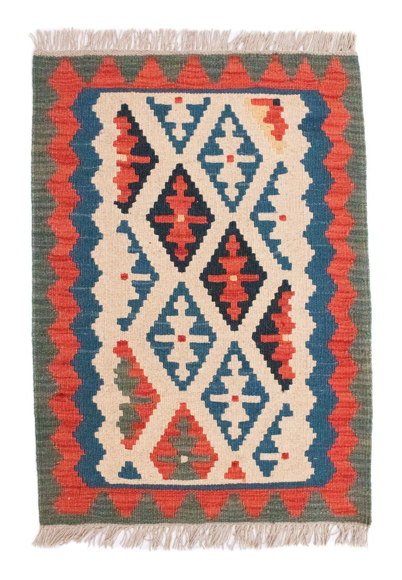 Kelim Rug - Oriental - 90 x 65 cm - beige