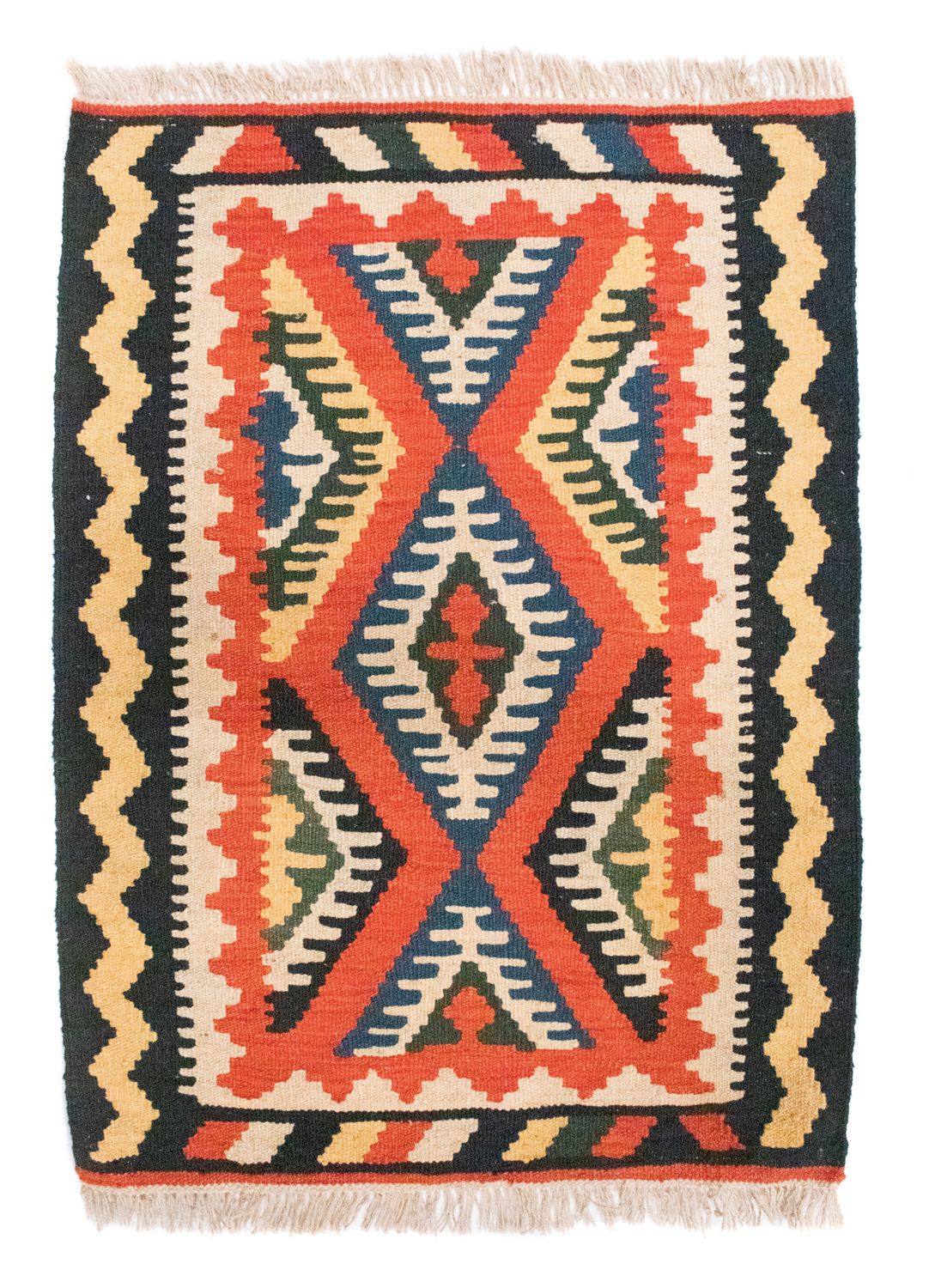 Kelim Rug - Oriental - 90 x 65 cm - orange