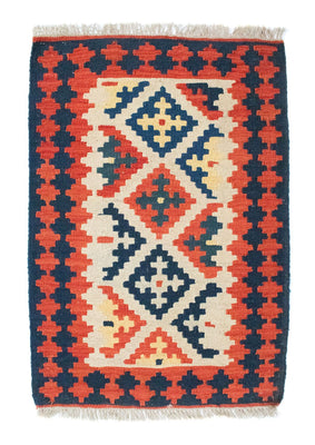 Kelim Rug - Oriental - 96 x 64 cm - orange