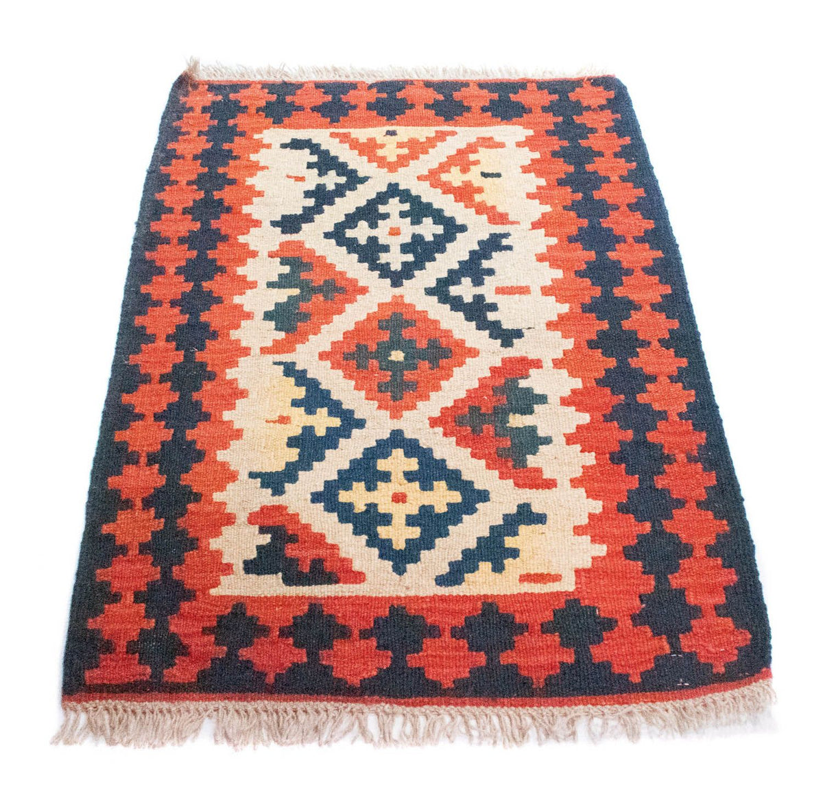 Kelim Rug - Oriental - 96 x 64 cm - orange