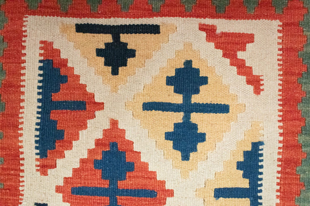 Kelim Rug - Oriental - 93 x 61 cm - orange