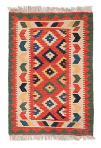 Kelim Rug - Oriental - 95 x 65 cm - orange