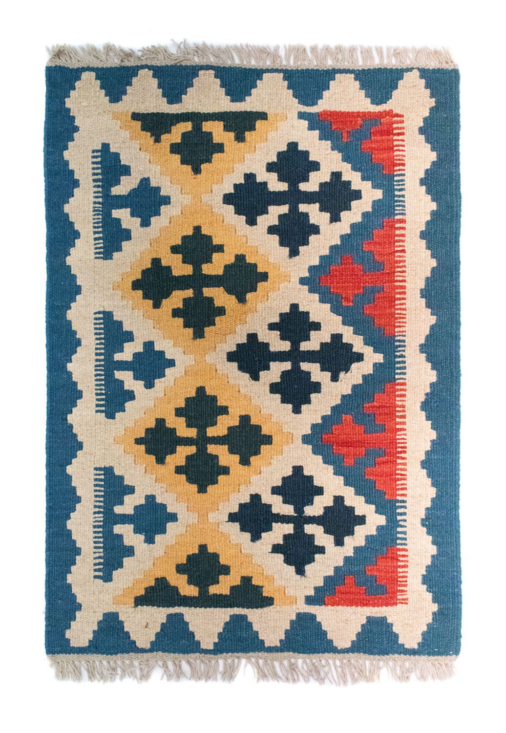 Kelim Rug - Oriental - 86 x 61 cm - blue